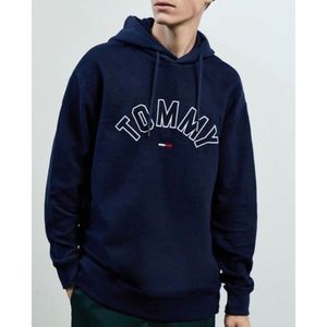 New Tommy Jeans Reversed Hoodie, Navy, Size S